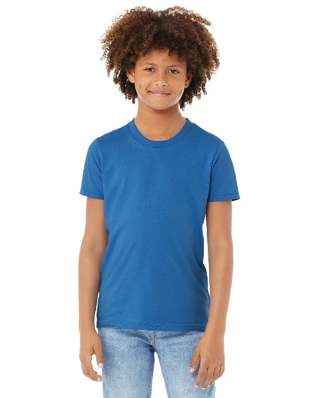 Bella+Canvas Youth Short Sleeve T-Shirt | Columbia Blue Nylon Fabric Polyester Fabric Spandex Fabric Bella+Canvas Youth Short Sleeve T-Shirt | Columbia Blue Nylon Fabric Polyester Fabric Spandex Fabric