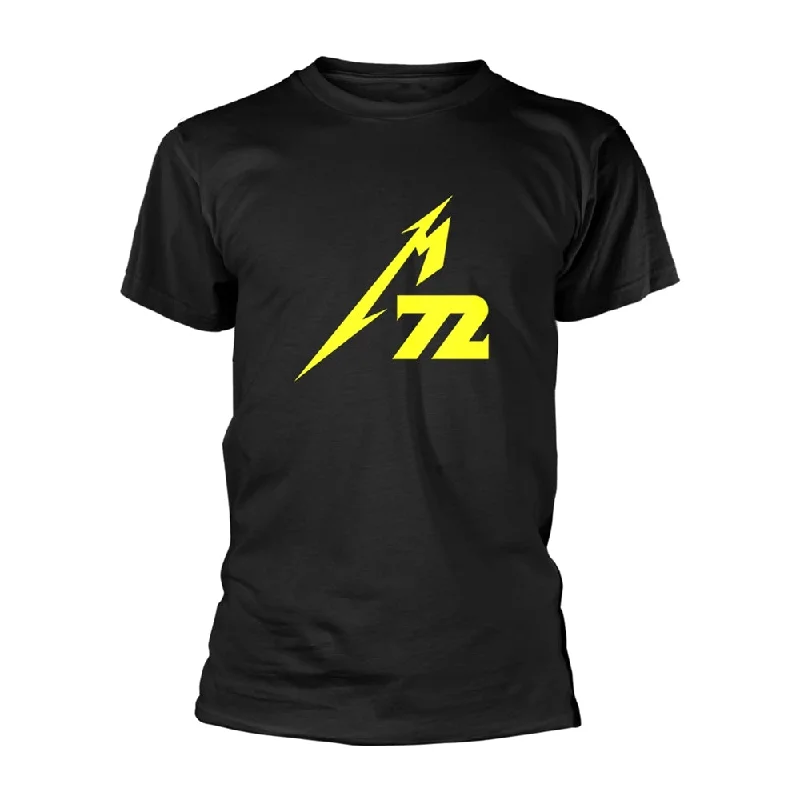Metallica | Official Band T-Shirt | Strobes (Back Print) Notch Collar Peter Pan Collar Cowl Neck Metallica | Official Band T-Shirt | Strobes (Back Print) Notch Collar Peter Pan Collar Cowl Neck