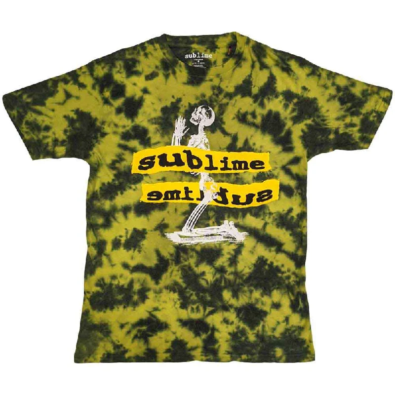 Sublime | Official Band T-Shirt | Praying Skeleton (Wash Collection) Nylon Fabric Polyester Fabric Spandex Fabric Sublime | Official Band T-Shirt | Praying Skeleton (Wash Collection) Nylon Fabric Polyester Fabric Spandex Fabric