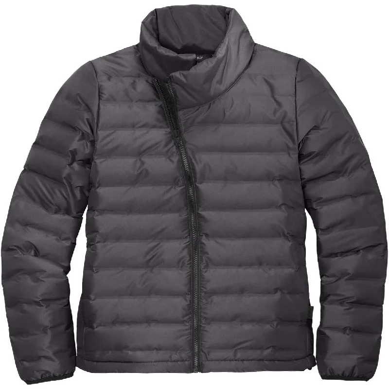 OGIO Women's Tarmac Grey Street Puffy Full-Zip Jacket One-Shoulder Jacket Off-the-Shoulder Jacket Asymmetrical Jacket OGIO Women's Tarmac Grey Street Puffy Full-Zip Jacket One-Shoulder Jacket Off-the-Shoulder Jacket Asymmetrical Jacket