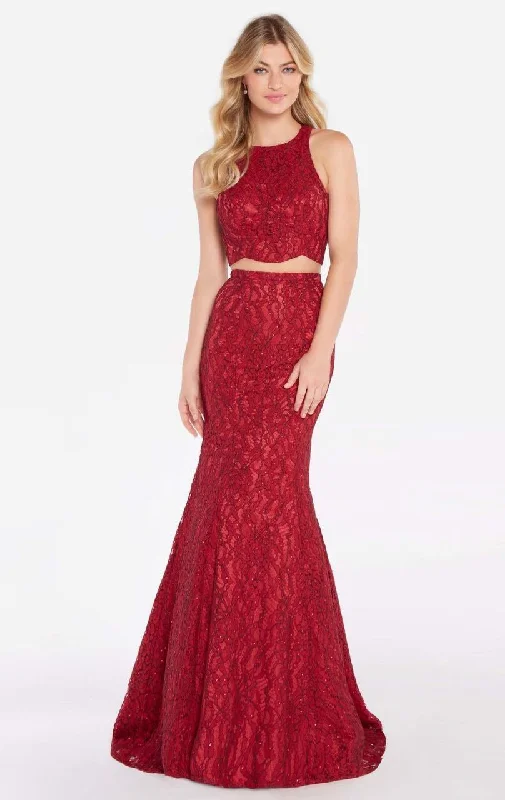 Alyce Paris 60066 - Embellished Halter Neck Evening Dress
