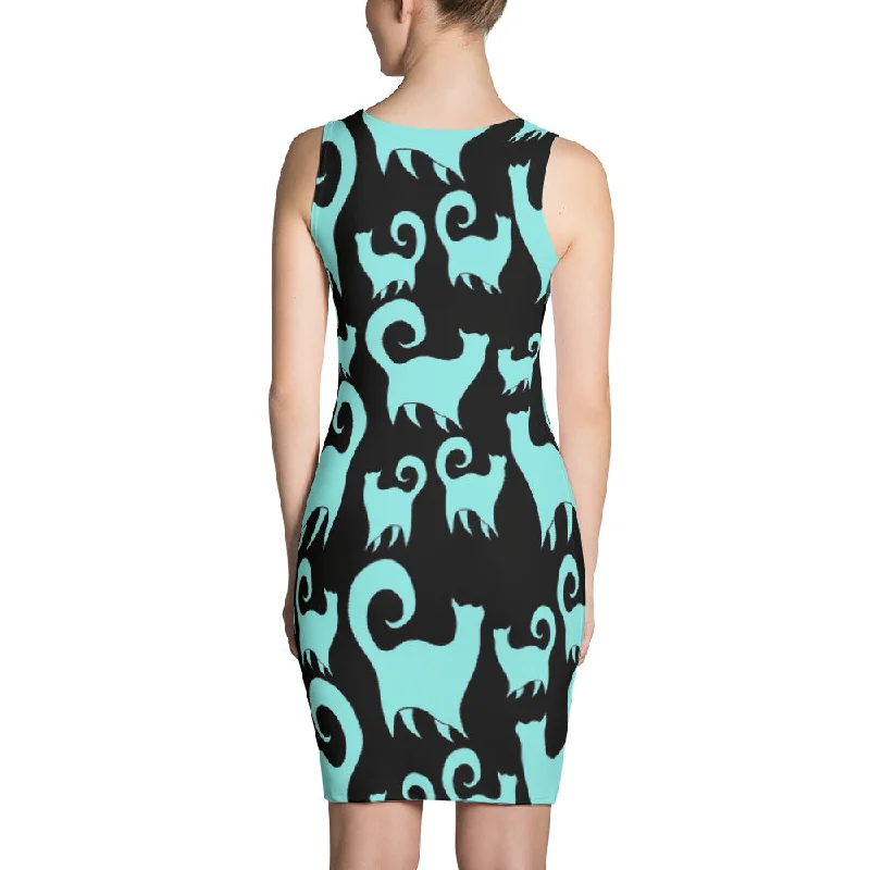 BLUE SNOBBY CATS Sublimation Cut & Sew Dress