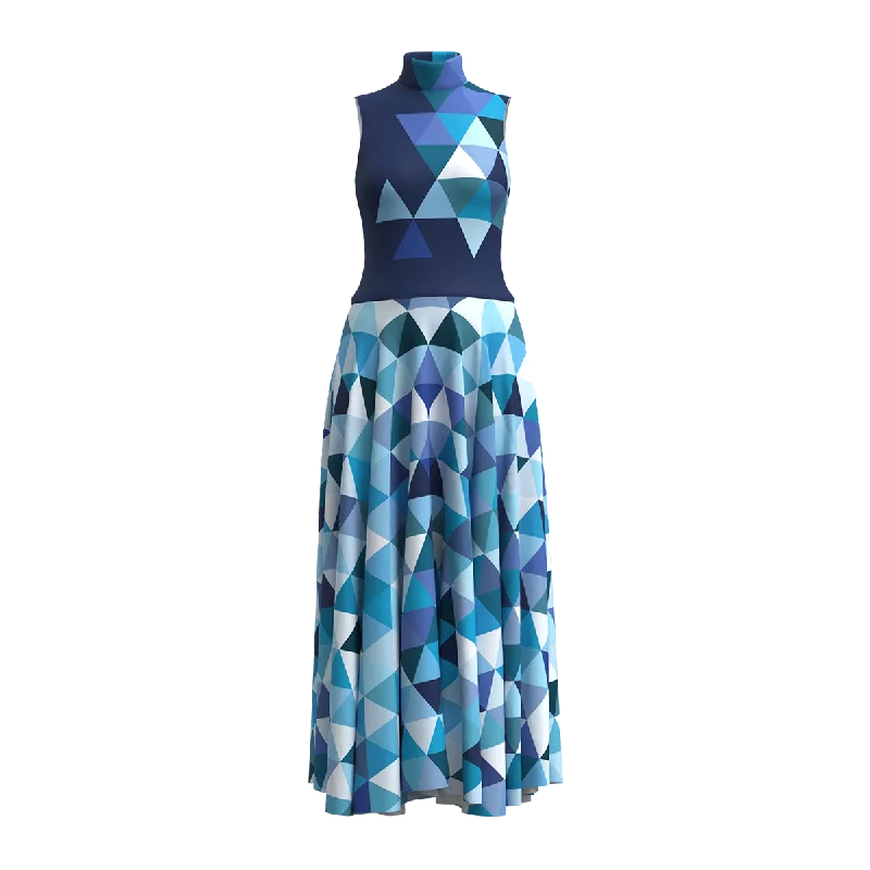 Blue Triangle Dress