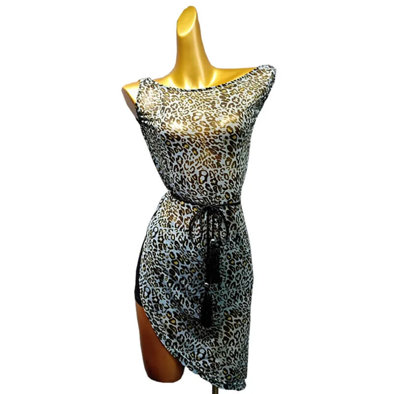 High Low Short Latin Dress with Belt