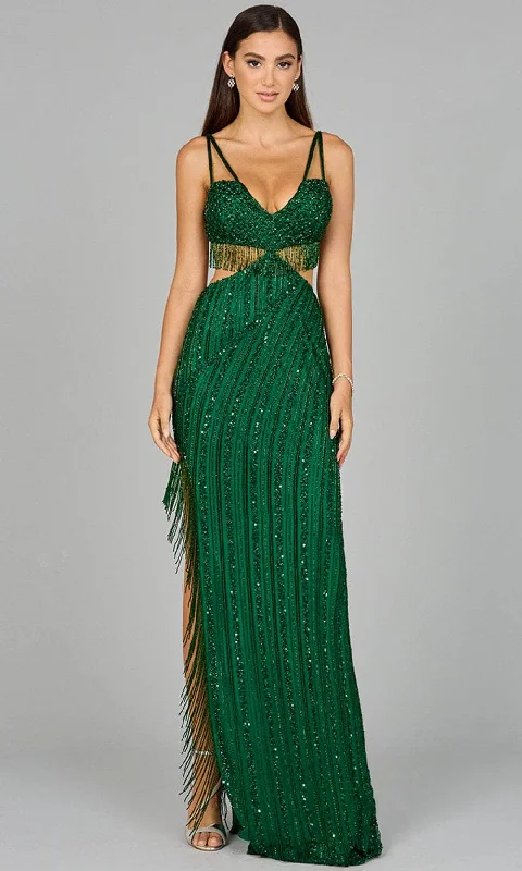 Lara Dresses 9957 - Strappy Back Cutout Prom Dress