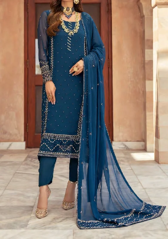 Merakish Heavy Embroidered Chiffon Dress