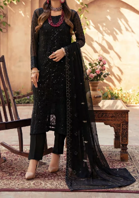 Merakish Heavy Embroidered Chiffon Dress