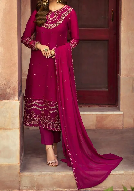 Merakish Heavy Embroidered Chiffon Dress