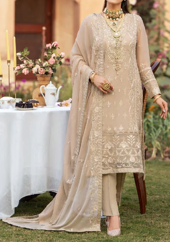 Merakish Heavy Embroidered Chiffon Dress