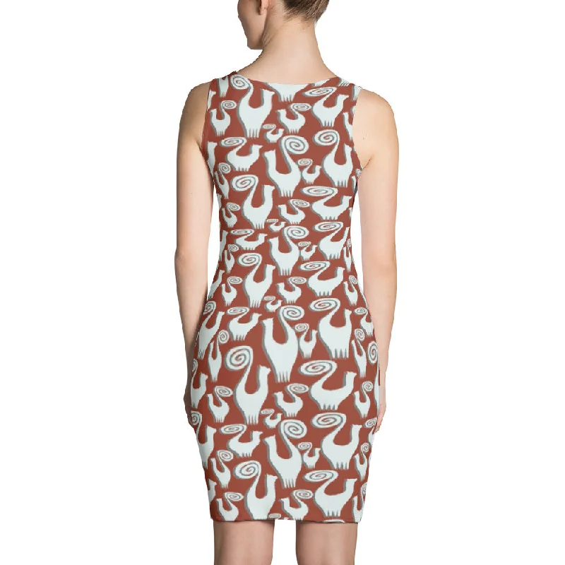 SNOOTY CATS  GALORE Sublimation Cut & Sew Dress