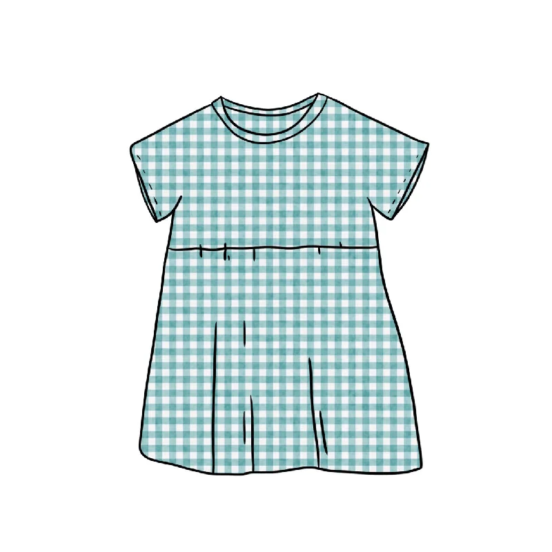 Tunic Dress | Aqua Gingham