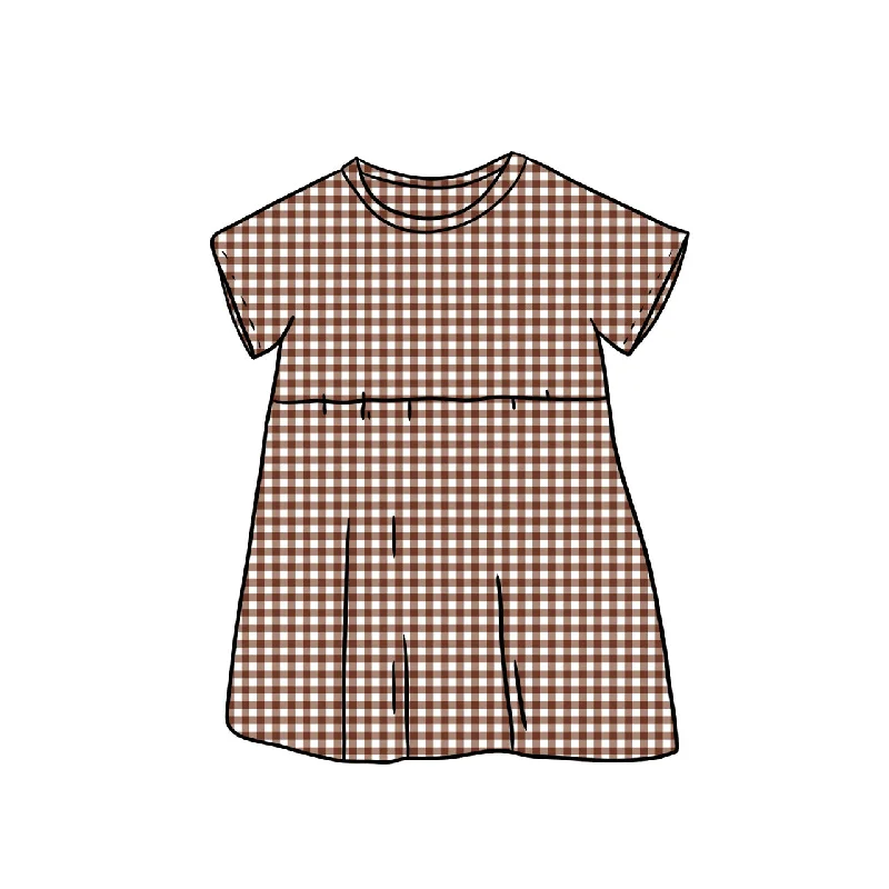 Tunic Dress | Brown Gingham